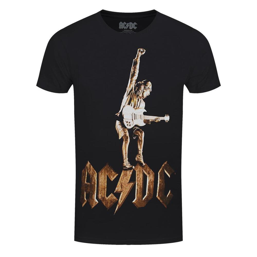 Acdc Angus Statue Mens Black Tshirt